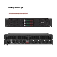 Amplificateur professionnel de scène DJ 4 canaux classe D en métal PT-5200 avec sortie stéréo haute puissance 2-8 ohms pour utilisation en extérieur