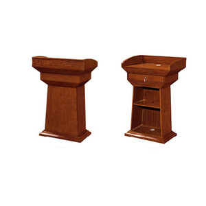 Pupitre en bois massif Mingzhong avec tiroir et étagère pour conférences, formations et mariages - Product Image 1