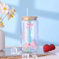 Envolturas para Vasos Bluey de 16oz con Diseño UV DTF, Adhesivos UV DTF Imprescindibles para Chicas, Cintas Estéticas, Envolturas para Vasos UV DTF Chucky