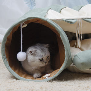 DoePet Katzen bett Hot Selling Großhandel Haustier bedarf Haustier Interaktives Quietschendes Spielzeug Filz Katzen tunnel Röhren Bett Spielzeug Katze Haustier Bett - Product Image 6
