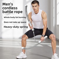Corde de combat sans cordelette en TPR et fonte, type ressort, pour exercices de bras, diamètre 25,4 mm, longueur 50 pieds, pour entraînement de fitness