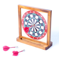 Blocs en bois pour enfants, jeux d'apprentissage en intérieur, jeux éducatifs, jouets, jeu de fléchettes pour les enfants de 5 à 7 ans, colorés