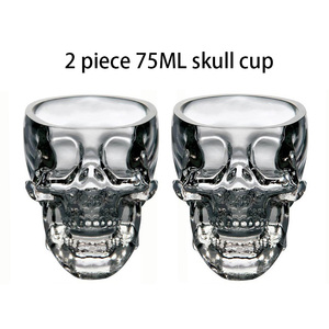 Vaso de <span class=keywords><strong>cristal</strong></span> con forma de <span class=keywords><strong>calavera</strong></span> para vino, vaso doble de <span class=keywords><strong>cristal</strong></span> para cerveza, whisky, Bar, S3, 3 tamaños - Product Image 4