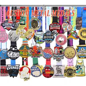 Medallas Deportivas Personalizadas al por Mayor, Medallas 3D y 2D de Voleibol, Fútbol, Pickleball, Medallas de Metal con Logotipo Esmaltado para Atletismo, Gimnasia, Karate, Judo - Product Image 1
