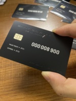 Carte de paiement NFC en acier inoxydable | 13.56MHz RFID Type 4 | Code QR gravé au laser et bande magnétique | Carte d'entreprise sécurisée de 1 Ko