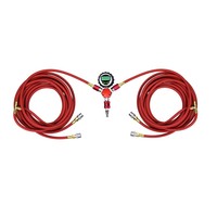 Système numérique de gonflage et dégonflage de pneus à double tête 4 voies avec écran LCD, arrêt automatique, plage 200 PSI, multi-unités, haute précision 1%, nouveau modèle coulissant
