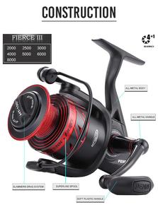 FJORD <span class=keywords><strong>PENN</strong></span> <span class=keywords><strong>moulinet</strong></span> de pêche à tambour fixe, Flexible en alliage d'aluminium de 2000 à 8000 et 13.6kg - Product Image 3