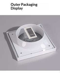 Grille d'évacuation carrée auto-suspendue <span class=keywords><strong>pour</strong></span> système d'air frais, balcon, fenêtre, climatisation centrale et ventilation - Product Image 4