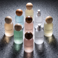 Flacon pulvérisateur élégant en verre dépoli 30ml 50ml, flacon de parfum vide rechargeable pour emballage de parfums de marque