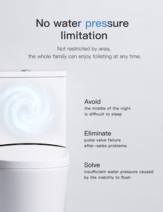 Watermark không có áp lực nước giới hạn thông minh Nước Tủ quần áo phòng tắm tầng gắn hai mảnh tự động thông minh Nhà vệ sinh bát - Product Image 2