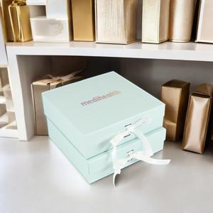 Crown Win Recycled Materials Rigid Cardboard 48cm Foldable <b>Gift</b> <b>Box</b> Ribbon for Socks Packaging Eco-Friendly White Folding <b>Box</b> - Product Image 1