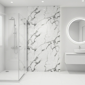 <span class=keywords><strong>Paneles</strong></span> Decorativos para Pared <span class=keywords><strong>de</strong></span> <span class=keywords><strong>Baño</strong></span> Ink Gold Wild Ripples, Material para Ducha <span class=keywords><strong>de</strong></span> Instalación Rápida - Product Image 5