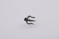 Nouveaux bijoux de piercing en titane ASTM F136, trident de Poséidon, labret à filetage interne, vente en gros
