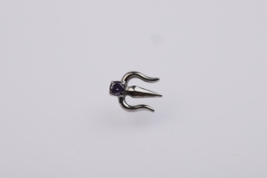 Joyería <span class=keywords><strong>de</strong></span> Titanio ASTM F136 <span class=keywords><strong>de</strong></span> Última Generación para Piercing, <span class=keywords><strong>Tridente</strong></span> <span class=keywords><strong>de</strong></span> Poseidón, Labret con Rosca Interna, Venta al por Mayor - Product Image 2
