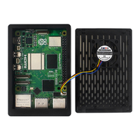 Raspberry Pi 5 kotak plastik hitam/putih tutup dapat dilepas ABS casing dengan opsional PWM kipas pendingin untuk Rpi 5