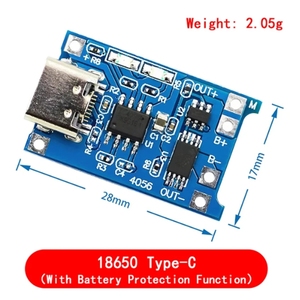 Módulo Cargador de Batería de Iones de Litio 18650 TP4056 5V 1A, Placa de Protección Contra Sobrecarga para Baterías de Iones de Litio de 3.7V 3.6V 4.2V - Product Image 4