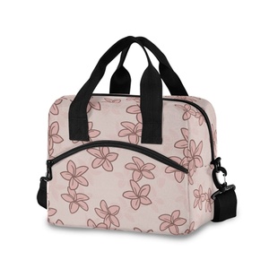 Sac isotherme pour le déjeuner à motif floral hawaïen personnalisé, 15L, en polyester, faible MOQ, design tendance et personnalisé pour adulte - Product Image 1
