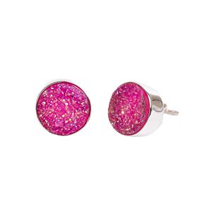 Pendientes de plata de ley 925 con piedra Natural rosa para niñas, joyería hecha a mano, aretes al por mayor - Product Image 1