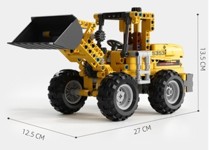 Juego de juguetes de camión volquete 2024, juguetes STEM, camión volquete de ingeniero, <span class=keywords><strong>caja</strong></span> de arena, modelo de coche, camión de construcción, juego de bloques de construcción, regalo - Product Image 4