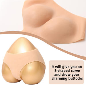 Треугольные силиконовые подтяжки ягодиц, нижнее белье, треугольные трусики, утолщенные ягодицы 1,8 см для женщин и девочек, кроссдрессер для женщин - Product Image 1