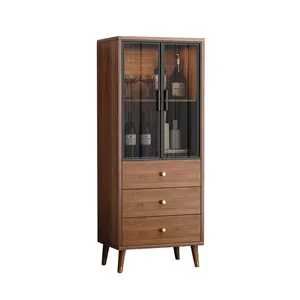 Factory Customised Living Room Combination Glass Cabinet Wine Glass Showcase