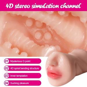 El más nuevo 3 en 1 masturbador masculino Copa Hombre <span class=keywords><strong>Vagina</strong></span> Juguete realista Juguetes sexuales Masajeador para hombres Látex - Product Image 4