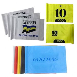 Drapeaux de golf en nylon et polyester de petite taille, drapeaux de golf miniatures personnalisés pour événements sportifs, drapeaux de golf personnalisés 20X14 - Product Image 1