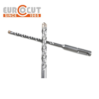 EUROCUT Foret à percussion SDS à pointe plate Tête en carbure Forets SDS Plus pour béton