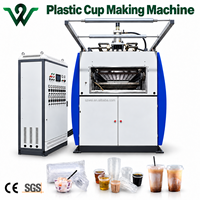 Machine de thermoformage de gobelets en plastique PP PET PS, machine automatique de fabrication de gobelets jetables pour yaourt, café, crème glacée, avec changement rapide de moule