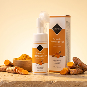 <span class=keywords><strong>Limpiador</strong></span> Facial de Extracto de Raíz de Cúrcuma de Marca Privada con Glutatión para Hidratación Profunda, Bloqueo de Humedad, Blanqueamiento e Iluminación - Product Image 1