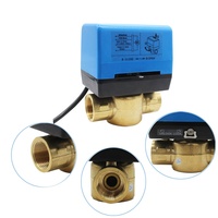 Vanne motorisée modulante électrique CVC 0-10V à 2 ou 3 voies pour unité de ventilo-convecteur - Prix de gros