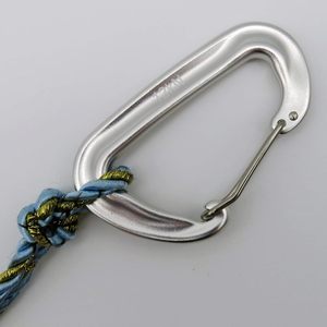 Mousqueton en alliage d'aluminium robuste 12kN Crochet léger durable pour la randonnée Laisses pour chiens Hamacs Porte-clés - Product Image 3