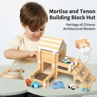 Blocs de construction pour construire la maison de l'architecte, jouets interactifs parent-enfant pour l'éveil de l'intelligence des enfants
