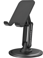 Support de téléphone portable pliable en métal minimaliste pour bureau, stable, antidérapant, conforme aux normes de sécurité pour le bureau et la maison