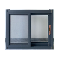 Fenêtre coulissante en aluminium à rupture de pont thermique en gros, provenant d'une usine certifiée ISO9001, commandes en gros avec livraison rapide en 20 jours, logo OEM disponible