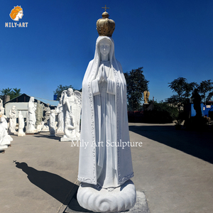 Католическая мраморная статуя Богородицы Фатимы в западном стиле, мраморная статуя, дева, скульптура - Product Image 1