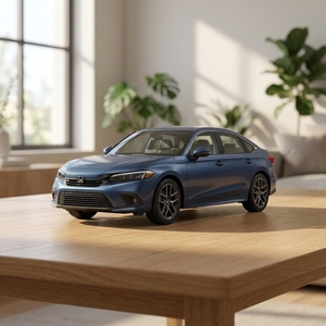 <span class=keywords><strong>Honda</strong></span> Civic 1.5T Turbo Sedán Azul, Automático CVT, 5 <span class=keywords><strong>Plazas</strong></span>, Volante a la Izquierda, Auto Compacto Usado para Exportación, 2019, Euro VI - Product Image 2