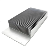 Services d'usinage CNC dissipateur thermique à ailettes traité extrudé en aluminium extrudé personnalisé