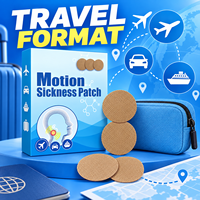 Patch anti-nausée pour voiture, bus, train, bateau, avion, à l'armoise, soulagement du mal des transports, tampon rond, boîte de 40 pièces, anti-nausée