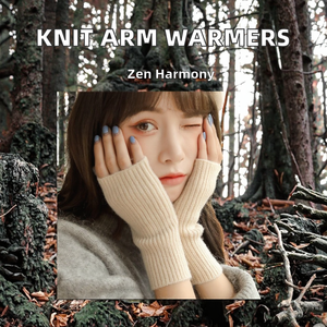 Gants d'hiver longs sans doigts pour femmes tricotés unisexe décontracté doux bras manches mitaines en <span class=keywords><strong>laine</strong></span> et cachemire - Product Image 2