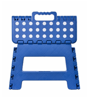 Prix d'usine, marchepied pliable en plastique bleu de 8 pouces pour la cuisine, la salle de bain, le salon