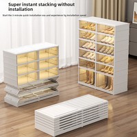 Étagère à chaussures multi-niveaux, grande capacité, stable, durable, pour la maison, la chambre, le dortoir, l'entrée, armoire de rangement pour chaussures