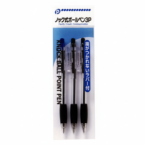 Penna a sfera retrattile nera 3P - Product Image 1
