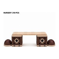 Blocs de construction en mousse EPP 700 mm surdimensionnés pour tout-petits, 210 pièces, équipement de jeu intérieur souple à faible hauteur pour l'escalade