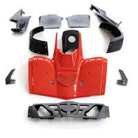 Kit de carénage complet en plastique haute résistance pour VTT, pièces de rechange pour quad 200cc-300cc avec options de couleurs personnalisées