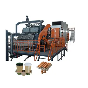 6000pcs/hr egg tray making machine factory price disposable plates/take away food container making machine