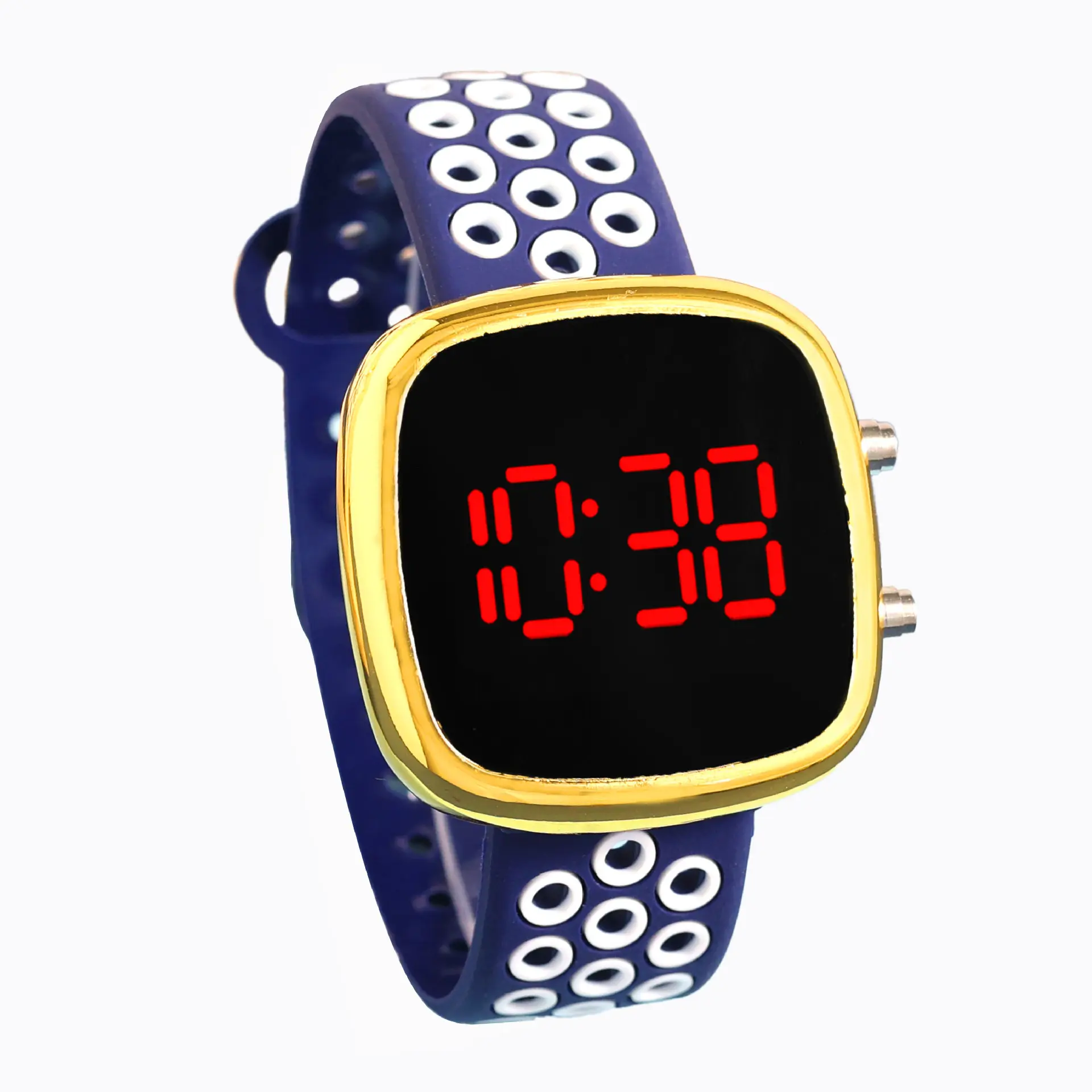 2023 Sport Armband Nieuwigheid Beide Kleuren Polsband Kinderen Kids Jongens Meisjes Siliconen Digitaal Led Horloge