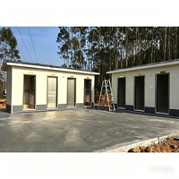 Hôtel mobile en conteneur préfabriqué, toilettes portables avec design moderne et installation rapide, toilettes mobiles de luxe personnalisées