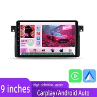 Lecteur DVD de voiture Android Jiawell 9 pouces, autoradio GPS WIFI Carplay Android Auto GPS écran tactile pour BMW Série 3 E46 98-15