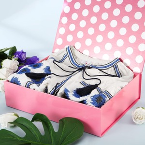 GREEN BEAN <b>gift</b> <b>box</b>, <b>large</b>-sized pink lidded <b>box</b>, customizable according to your needs - Product Image 2